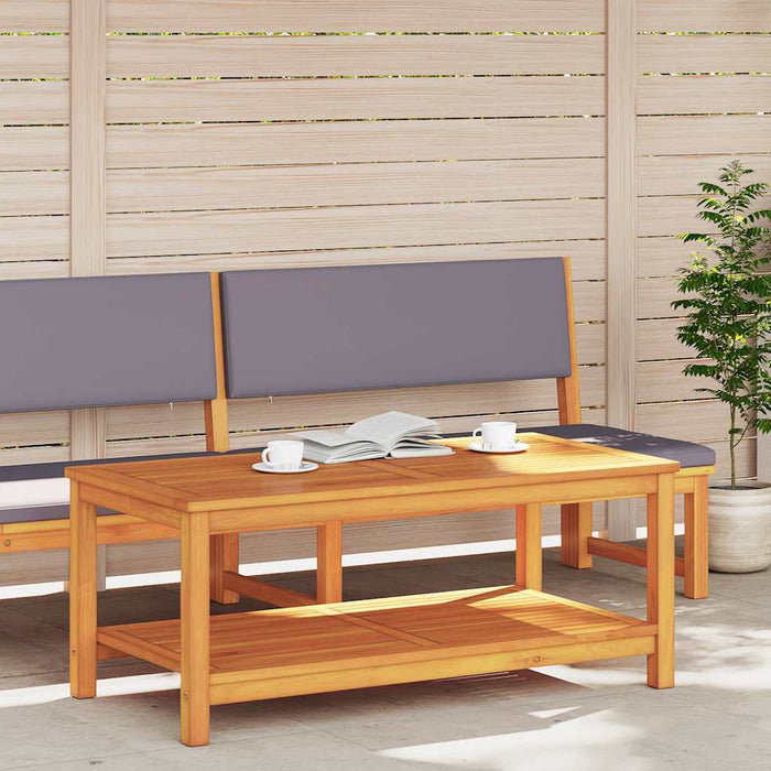 Tavolino da caffè  110x55x45 cm in legno massello di acacia 4108105