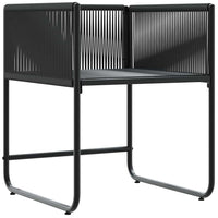 Sedie da giardino 4 pcs Nero e antracite 50.5 x 53.5 x 63.5 cm 42003027