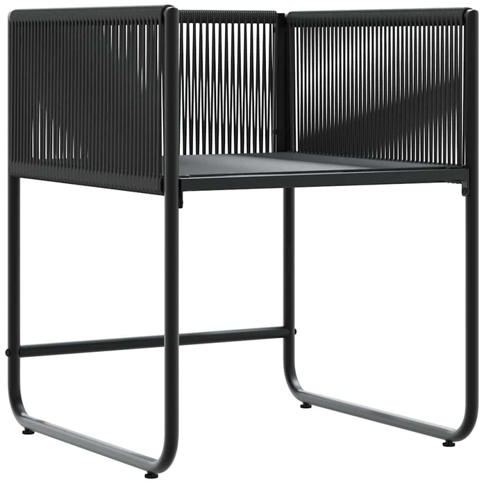 Sedie da giardino 4 pcs Nero e antracite 50.5 x 53.5 x 63.5 cm 42003027