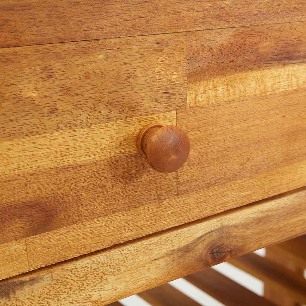 Mobiletto da Giardino con cassetto Marrone 93 x 41.5 x 98cm 42001367