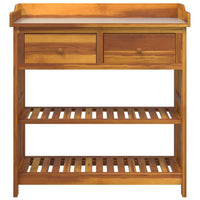 Mobiletto da Giardino con cassetto Marrone 93 x 41.5 x 98cm 42001367