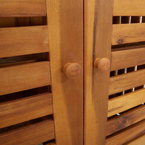 vidaXL Mobiletto da Giardino con archiviazione Marrone 75 x 35 x 70cm