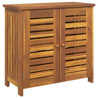 vidaXL Mobiletto da Giardino con archiviazione Marrone 75 x 35 x 70cm