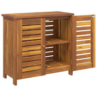 vidaXL Mobiletto da Giardino con archiviazione Marrone 75 x 35 x 70cm