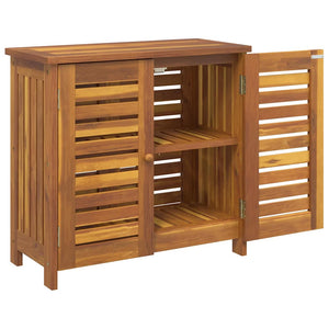 vidaXL Mobiletto da Giardino con archiviazione Marrone 75 x 35 x 70cm