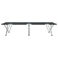 Letto da campeggio pieghevole Nero 62 x 194 x 42 cm 42003117