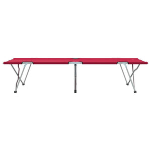 Letto da campeggio pieghevole Rosso 62 x 194 x 42 cm 42003118