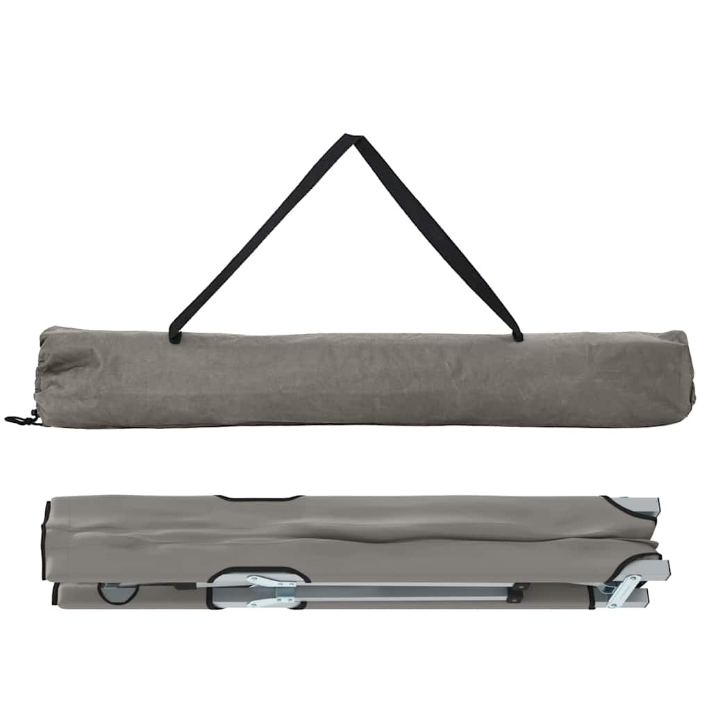 Letto da campeggio pieghevole Grigio 62 x 194 x 42 cm 42003119