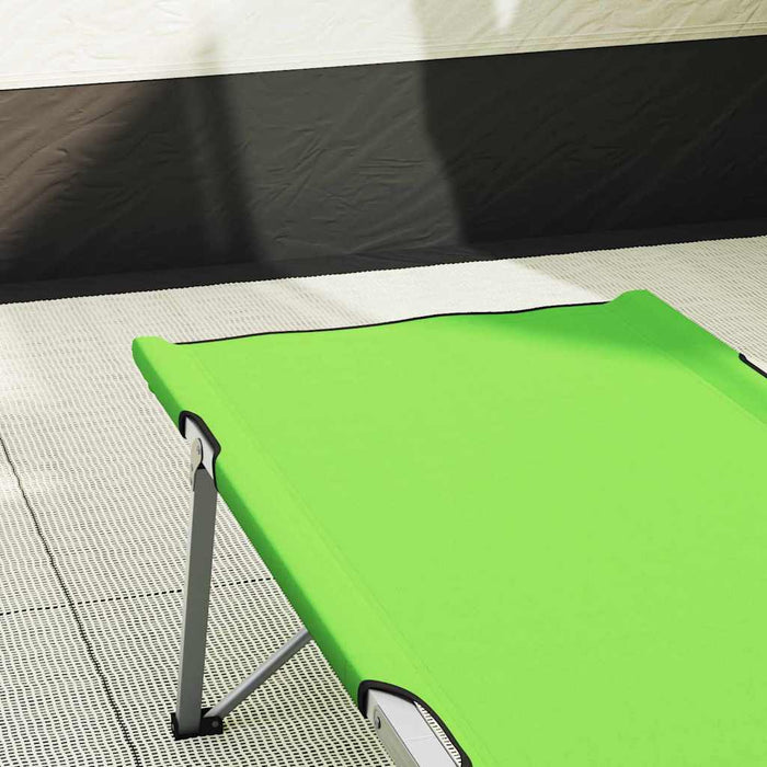 Letto da campeggio pieghevole Verde scuro 62 x 194 x 42 cm 42003120