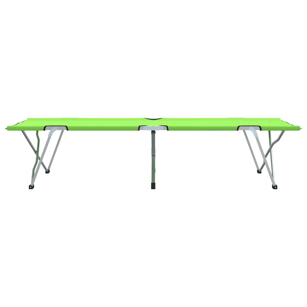 Letto da campeggio pieghevole Verde scuro 62 x 194 x 42 cm 42003120