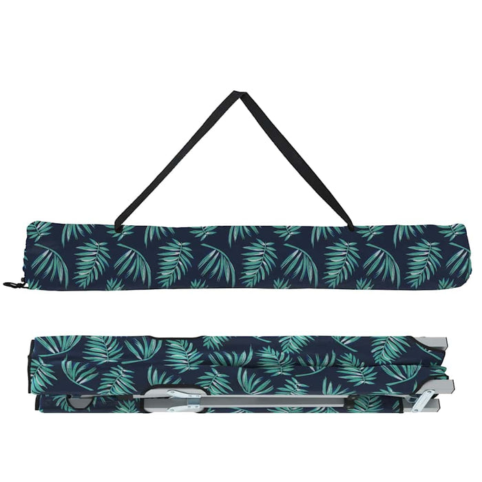 Letto da campeggio pieghevole Motivo a foglia 62 x 194 x 42 cm 42003121