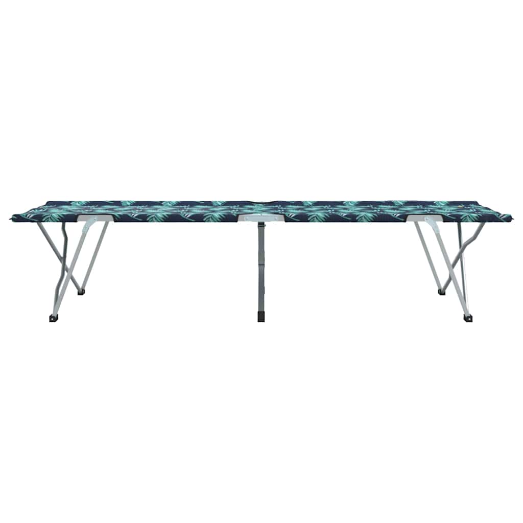 Letto da campeggio pieghevole Motivo a foglia 62 x 194 x 42 cm 42003121
