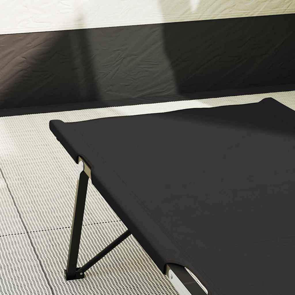 Letto da campeggio pieghevole Pieghevole Nero 206 x 76 x 74 cm 42003163