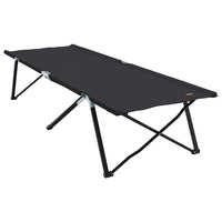 Letto da campeggio pieghevole Pieghevole Nero 206 x 76 x 74 cm 42003163