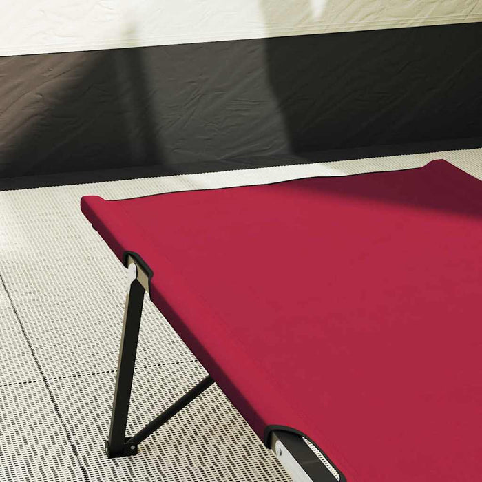 Letto da campeggio pieghevole Pieghevole Rosso 206 x 76 x 74 cm 42003164