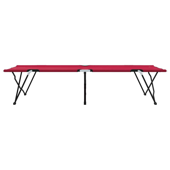 Letto da campeggio pieghevole Pieghevole Rosso 206 x 76 x 74 cm 42003164