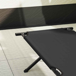 Letto da campeggio pieghevole Nero Tessuto Oxford 42003181