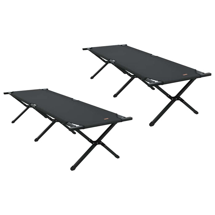 Letto da campeggio pieghevole Nero Tessuto Oxford 42003181