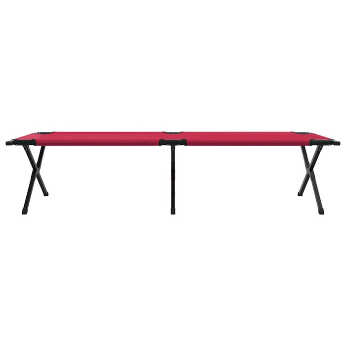 Letto da campeggio pieghevole Rosso Tessuto Oxford 42003188