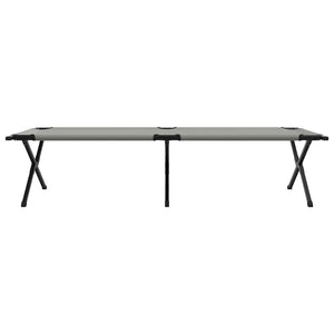 Letto da campeggio pieghevole 2 pcs Grigio Tessuto Oxford 42003195