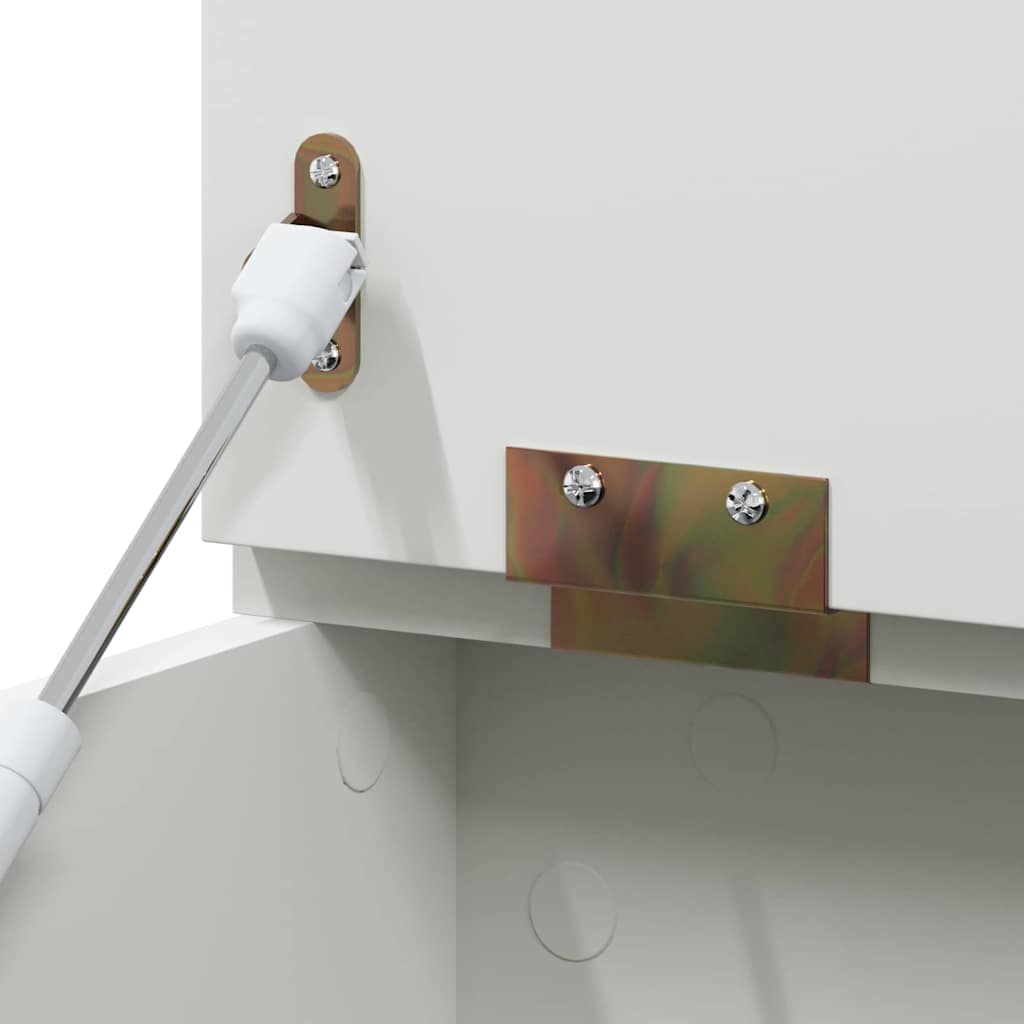 vidaXL Scatola per Giocattoli Bianco 73 x 33 x 55 cm Legno multistrato