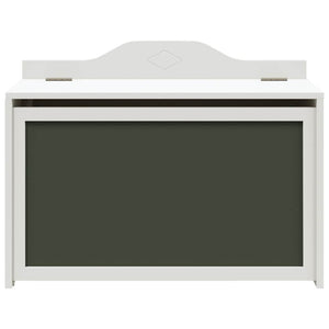 vidaXL Scatola per Giocattoli Bianco 73 x 33 x 55 cm Legno multistrato