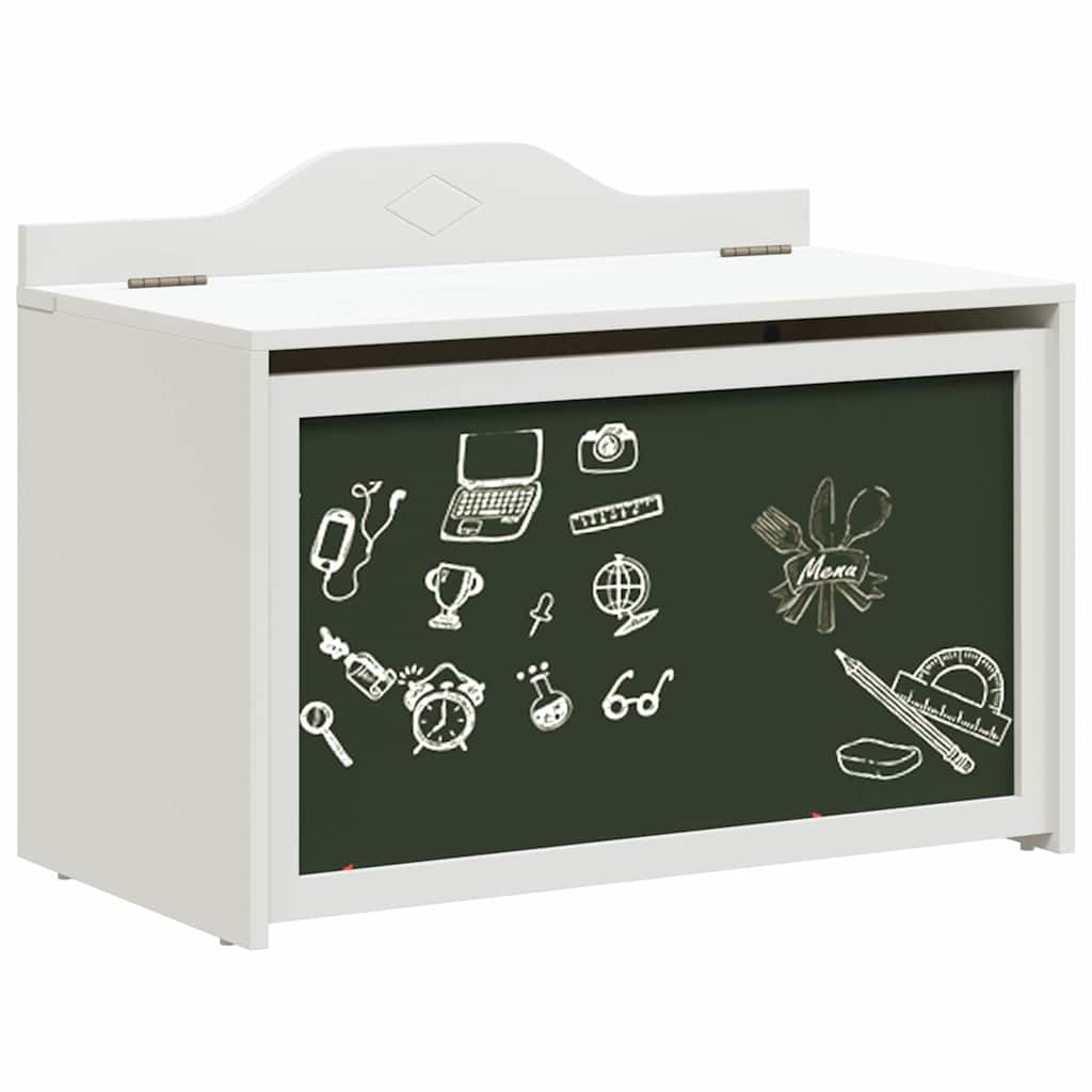 Scatola per Giocattoli Bianco 73 x 33 x 55 cm Legno multistrato 42003028