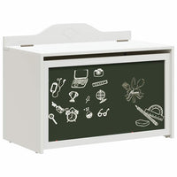 Scatola per Giocattoli Bianco 73 x 33 x 55 cm Legno multistrato 42003028