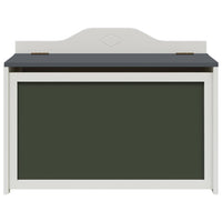 vidaXL Scatola per Giocattoli Grigio e bianco 73 x 33 x 55 cm