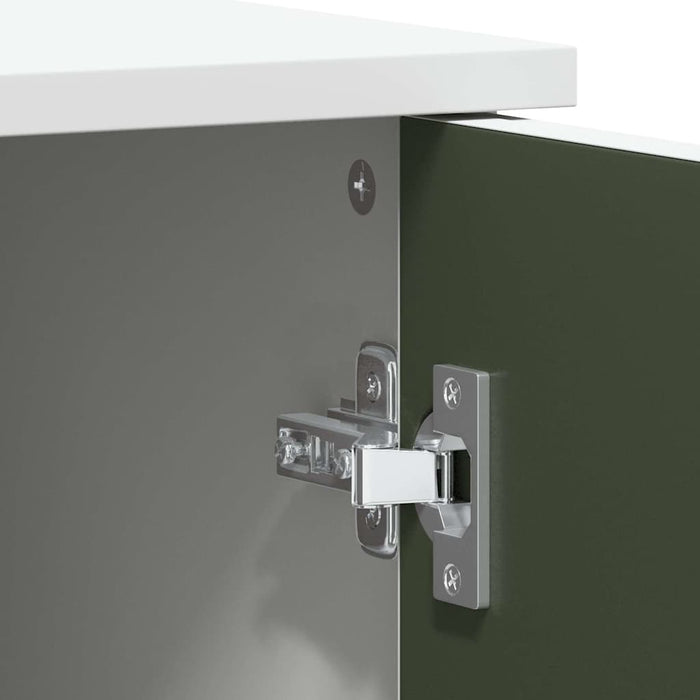 vidaXL Armadio Lavagna con lo scaffale Bianco Legno multistrato