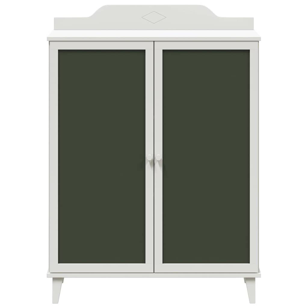 vidaXL Armadio Lavagna con lo scaffale Bianco Legno multistrato