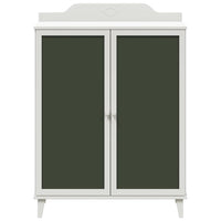 vidaXL Armadio Lavagna con lo scaffale Bianco Legno multistrato