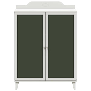 vidaXL Armadio Lavagna con lo scaffale Bianco Legno multistrato