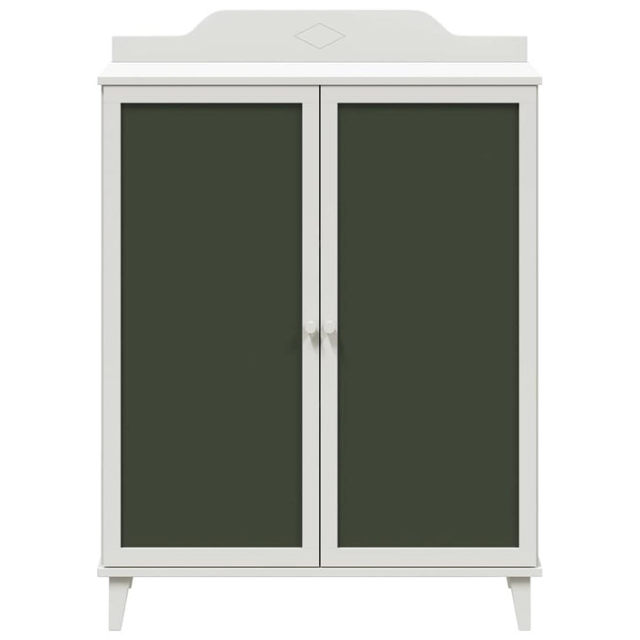 vidaXL Armadio Lavagna con lo scaffale Bianco Legno multistrato