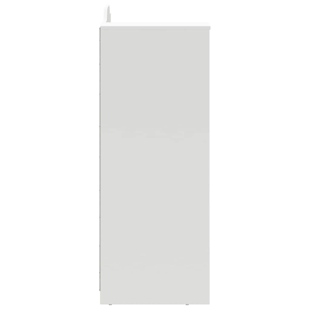 vidaXL Scrivania Lavagna Bianco 120 x 45 x 118.5 cm Legno multistrato