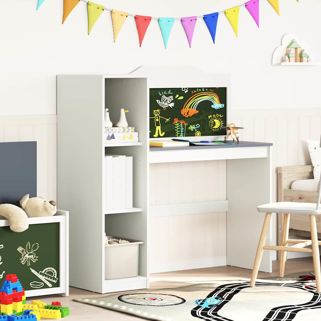 Scrivania Lavagna Bianco e grigio 120 x 45 x 118.5 cm 42003033