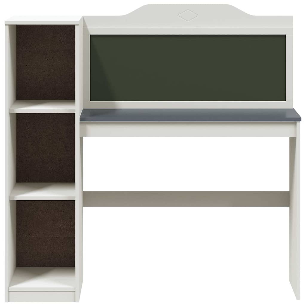 vidaXL Scrivania Lavagna Bianco e grigio 120 x 45 x 118.5 cm