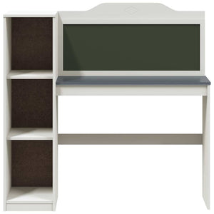 vidaXL Scrivania Lavagna Bianco e grigio 120 x 45 x 118.5 cm