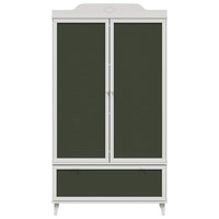 vidaXL Armadio con Lavagna con cassetto Bianco Legno multistrato