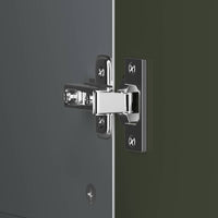 vidaXL Armadio con Lavagna con porta Grigio e bianco Legno multistrato