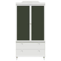 vidaXL Armadio con Lavagna con cassetto Bianco Legno multistrato