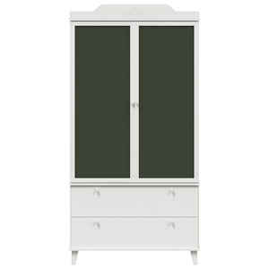 vidaXL Armadio con Lavagna con cassetto Bianco Legno multistrato