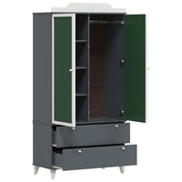 Armadio con Lavagna con porta Grigio e bianco Legno multistrato 42003037