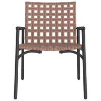 Sedia da Giardino 2 pcs Nero 79 x 56 x 73.5 cm polyrattan 42004143