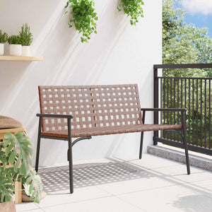 Sedia da Giardino Nero 113 x 79 x 75 cm polyrattan 42004144