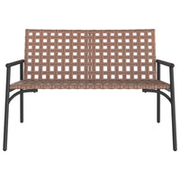 Sedia da Giardino Nero 113 x 79 x 75 cm polyrattan 42004144