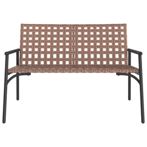 Sedia da Giardino Nero 113 x 79 x 75 cm polyrattan 42004144