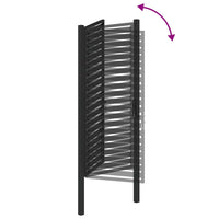 vidaXL Cancello da Giardino con Serratura Nero 100x200 cm in Alluminio