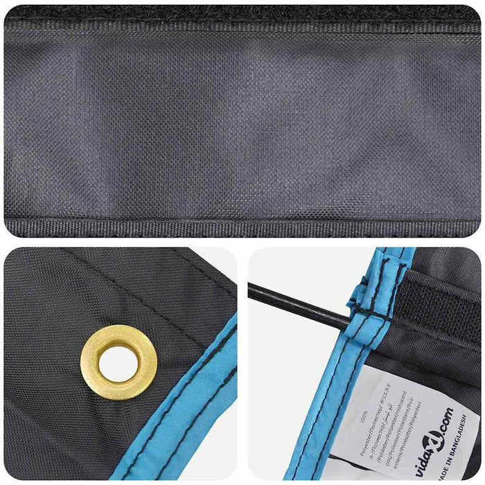 Organizer da tenda appeso 10 tasche Nero 40,5 x 25 x 80 cm 42001096