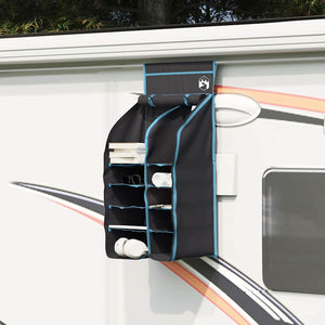 Organizer da tenda appeso 10 tasche Nero 40,5 x 25 x 80 cm 42001096